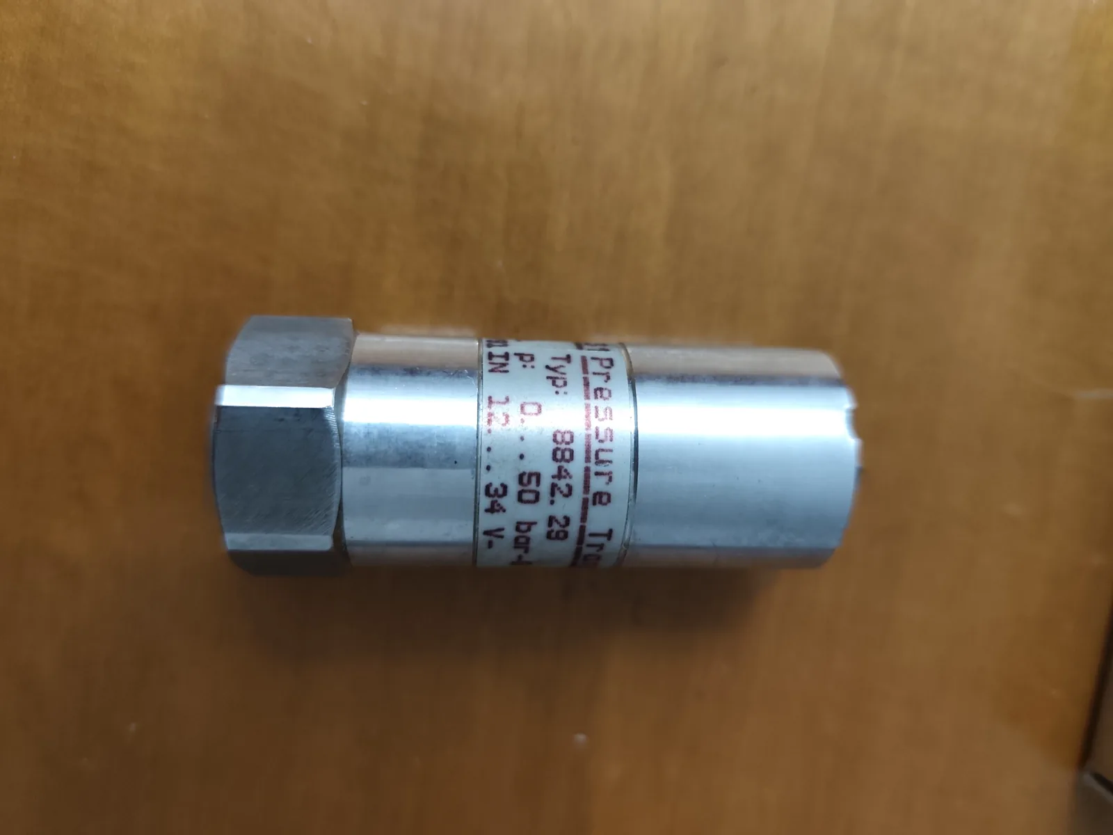 MTU 001 535 91 31 Pressure Transmitter (Type 8842.29, 0–50 bar, 4–20 mA)