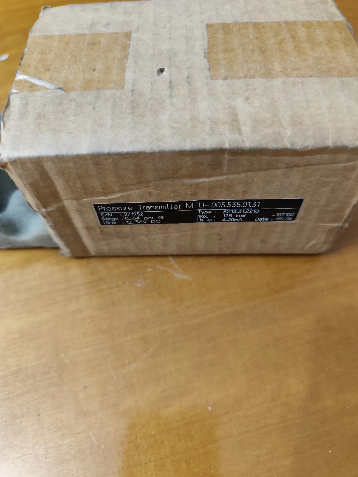 MTU 005 535 01 31 Pressure Transmitter (Type 8213.31.2210, 0–64 bar, 4–20 mA)