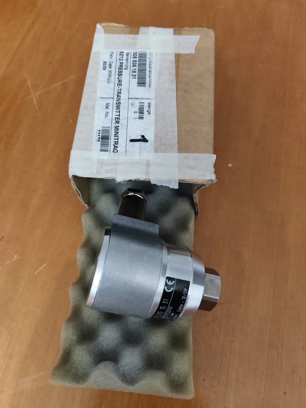 MTU 005 535 15 31 Pressure Transmitter 8212 Minitrag (0–50 bar, 4–20 mA)