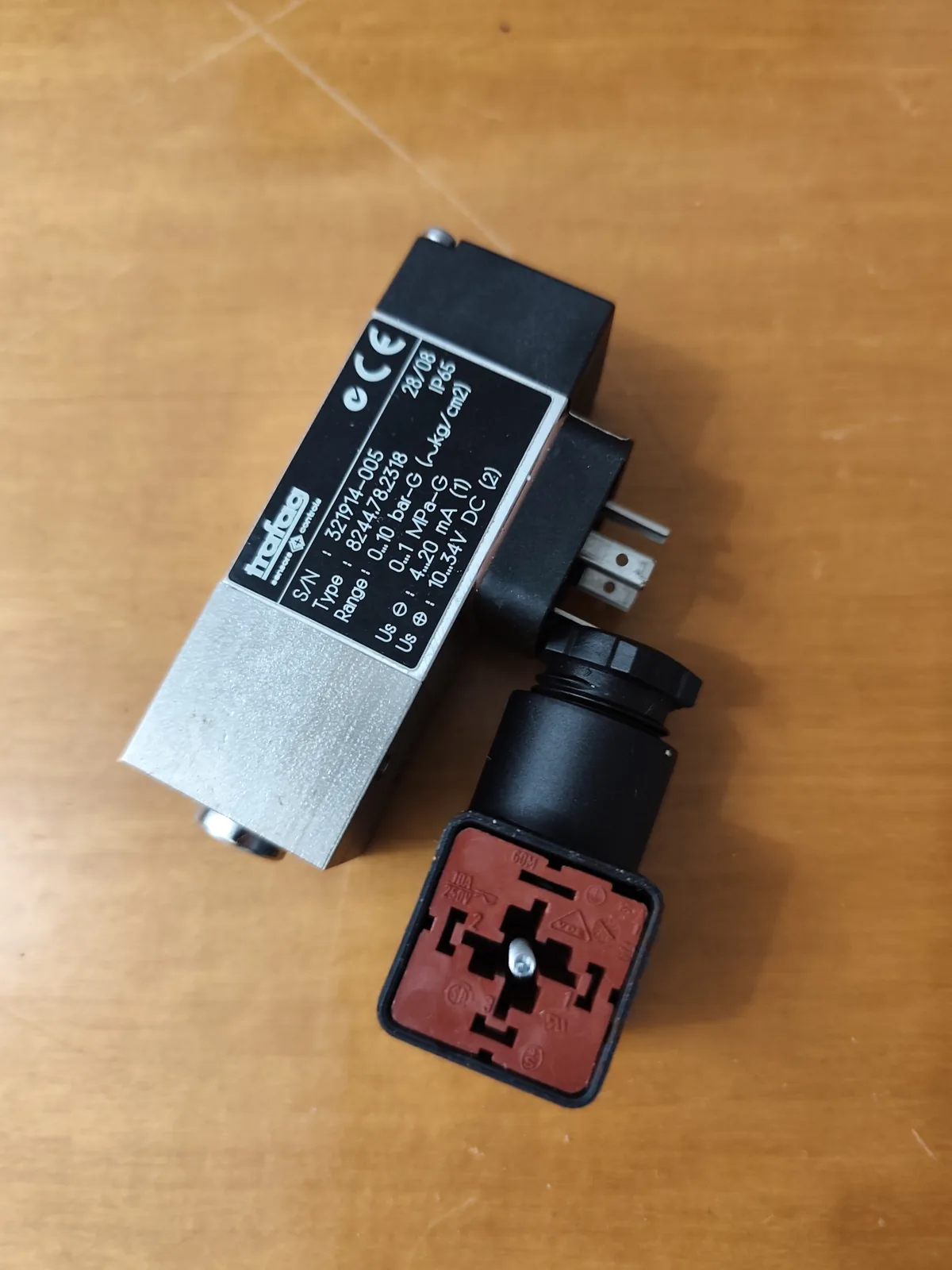 Trafag Picotrans 8244.78.2318 Pressure Transmitter (0–10 bar, 4–20 mA, IP65)